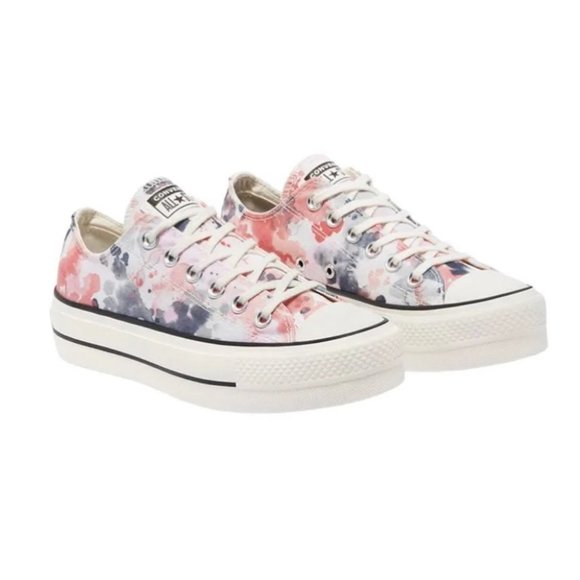 NEW Converse Chuck Taylor All Star Platform Low "Washed Florals" Sneakers Size 8 - Picture 4 of 8